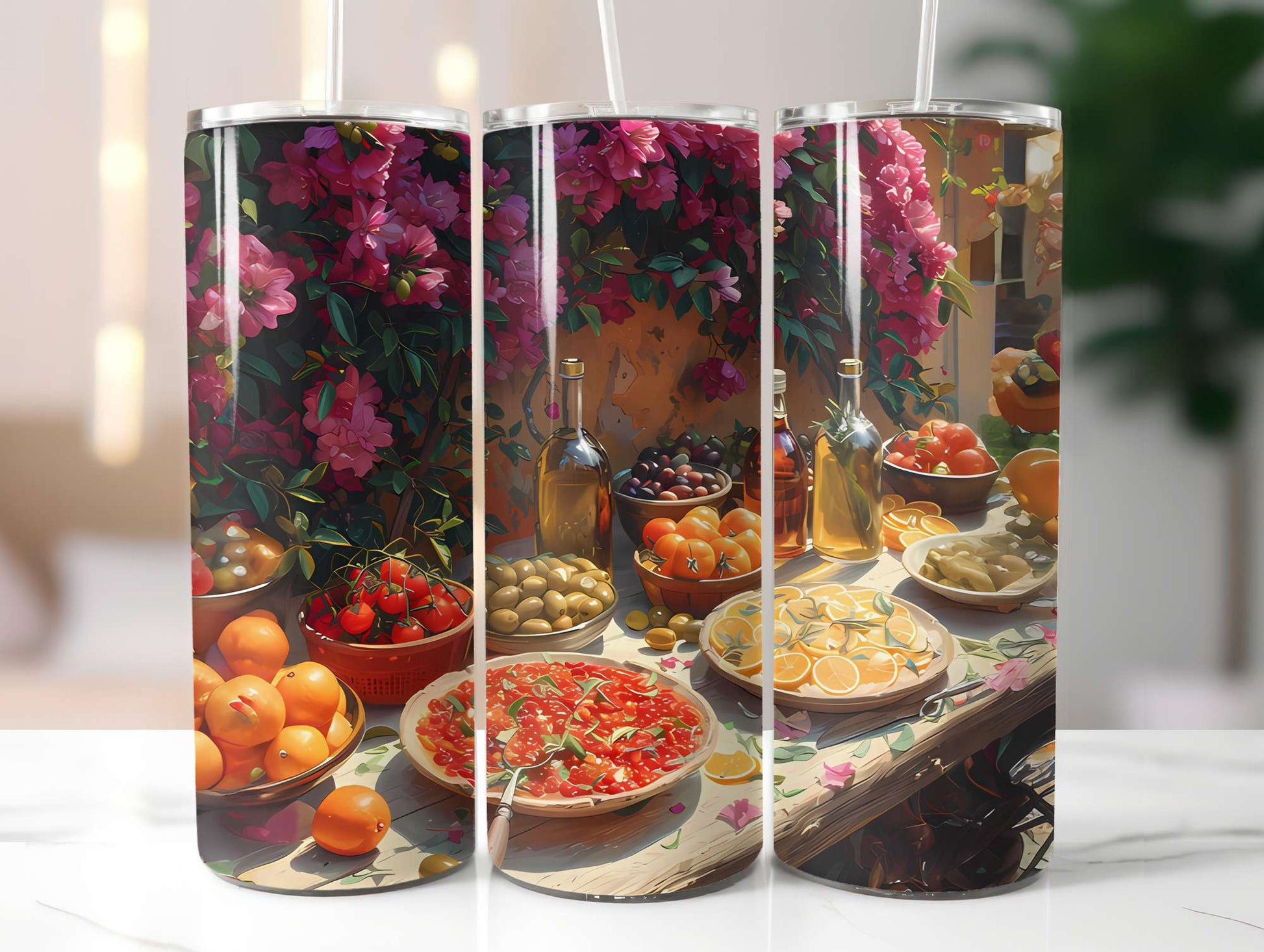 Mediterranean Citrus 2 Tumbler Wrap - CraftNest - Digital Crafting and Art