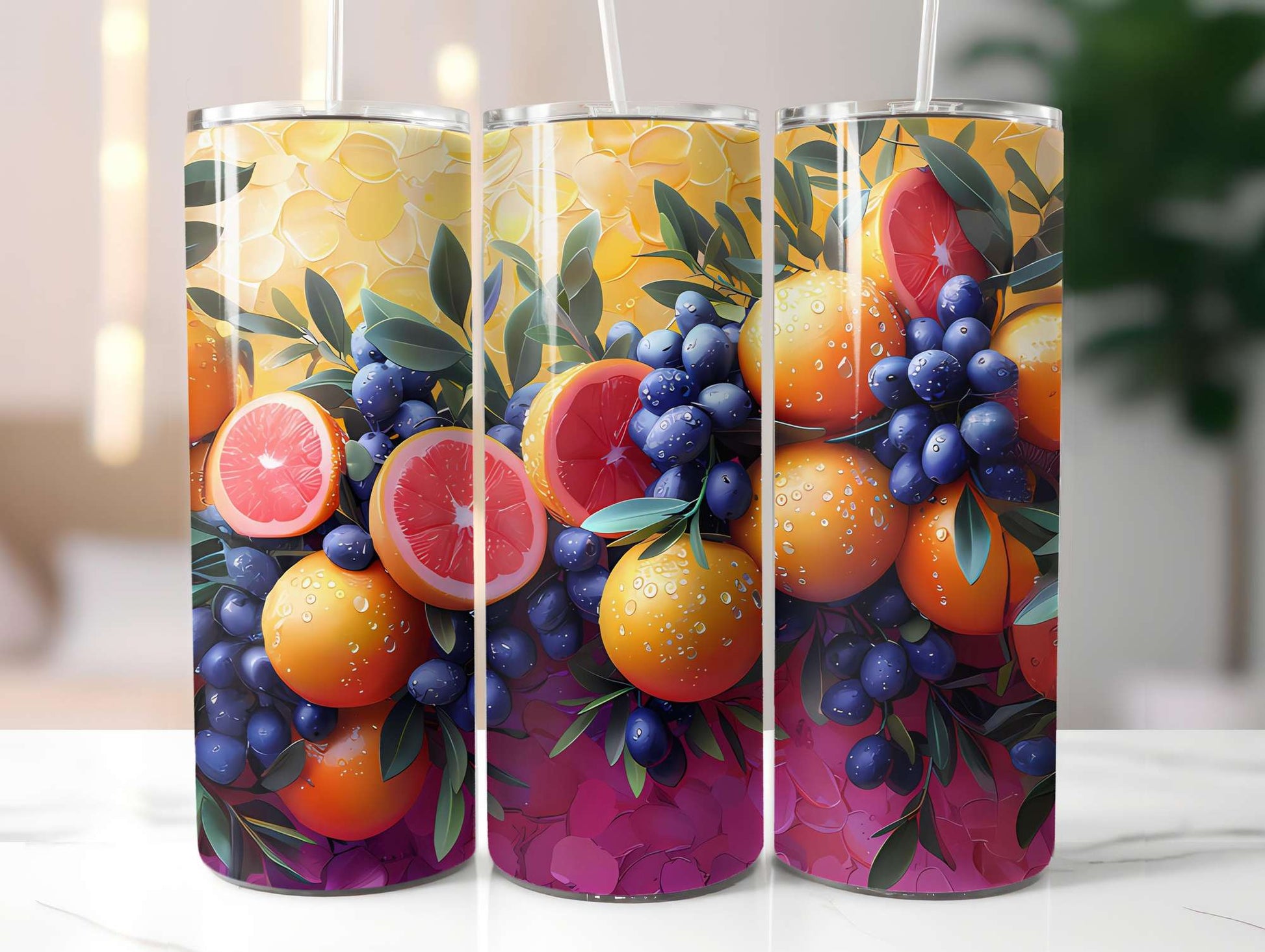 Mediterranean Citrus 1 Tumbler Wrap - CraftNest - Digital Crafting and Art