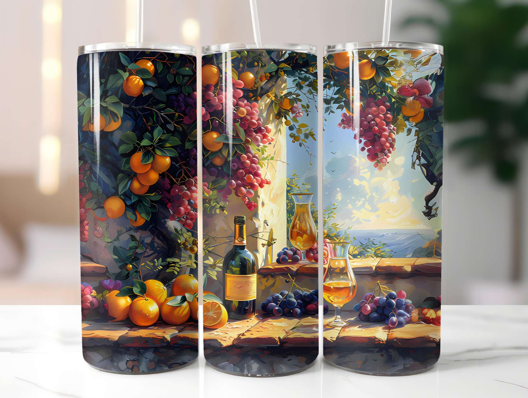 Mediterranean Citrus 2 Tumbler Wrap - CraftNest - Digital Crafting and Art