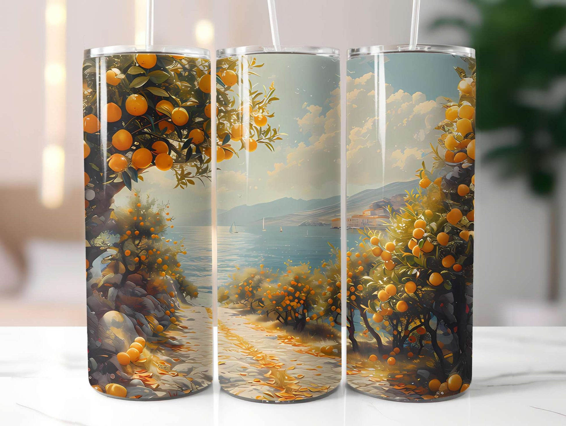 Mediterranean Citrus 2 Tumbler Wrap - CraftNest - Digital Crafting and Art