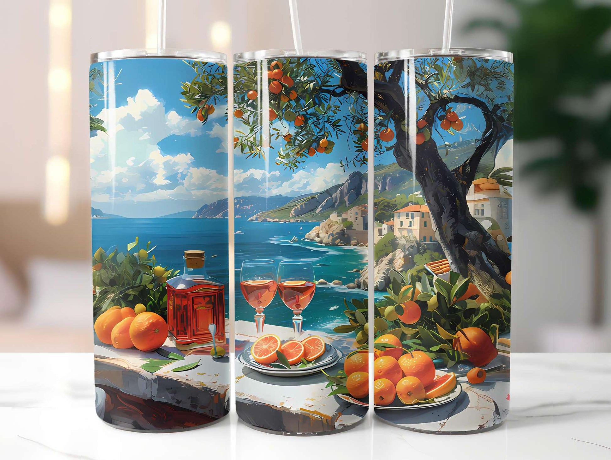 Mediterranean Citrus 1 Tumbler Wrap - CraftNest - Digital Crafting and Art