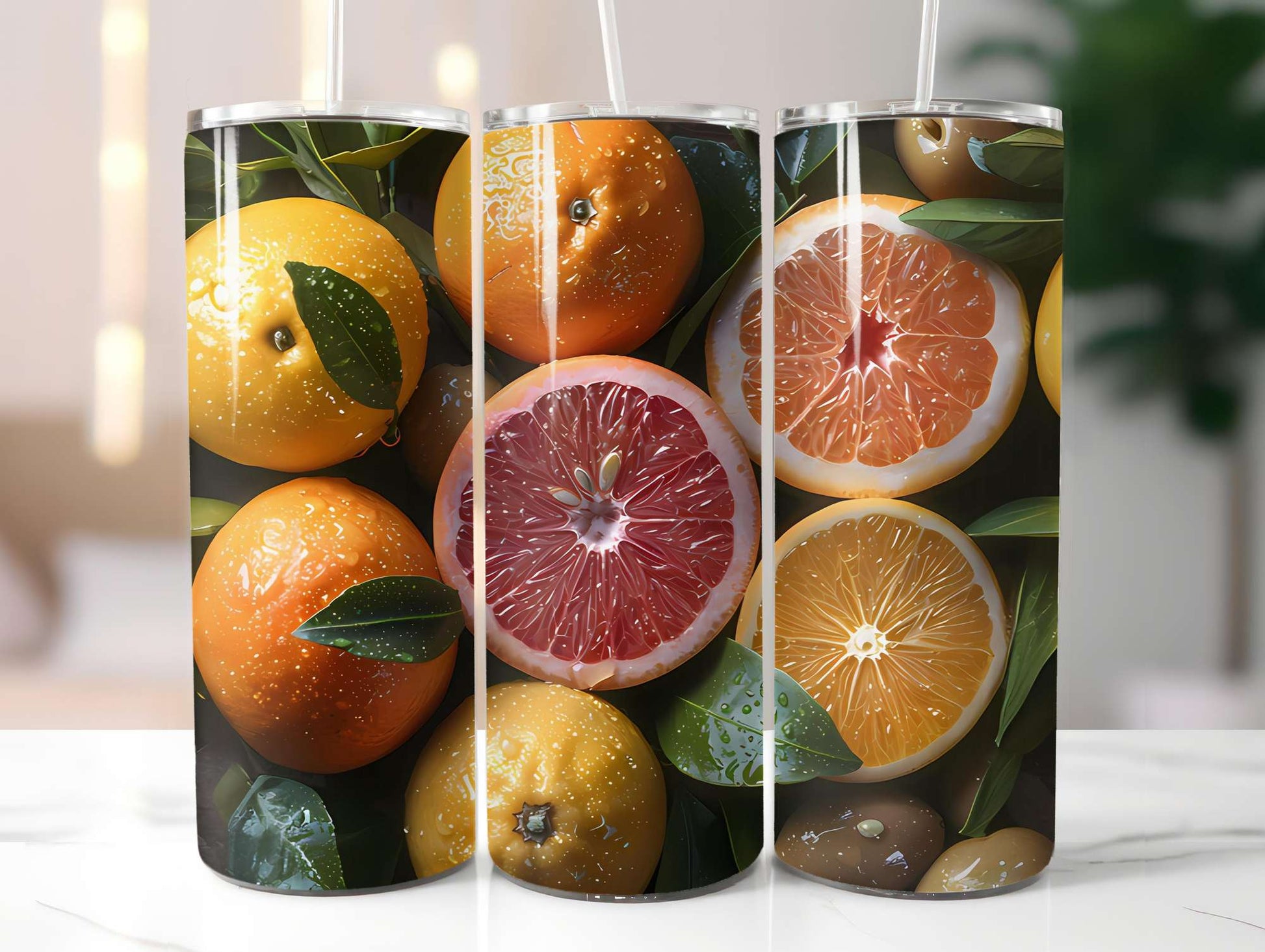 Mediterranean Citrus 2 Tumbler Wrap - CraftNest - Digital Crafting and Art