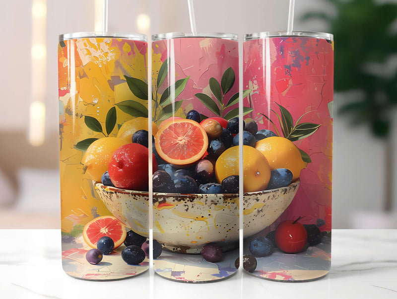 Mediterranean Citrus 3 Tumbler Wrap - CraftNest - Digital Crafting and Art