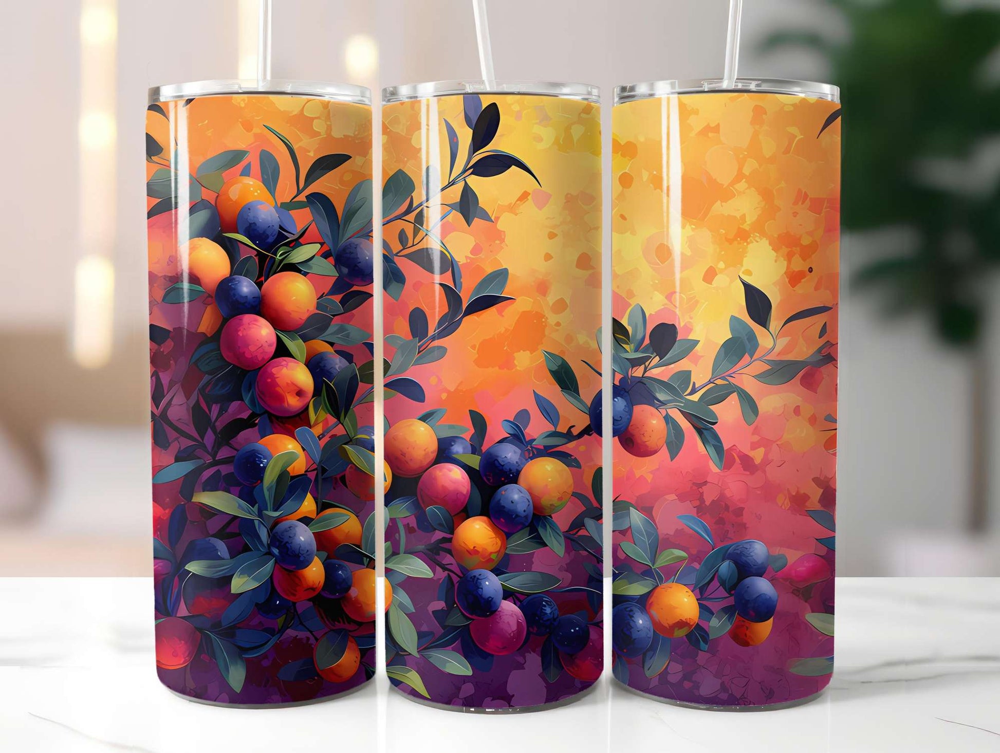 Mediterranean Citrus 1 Tumbler Wrap - CraftNest - Digital Crafting and Art