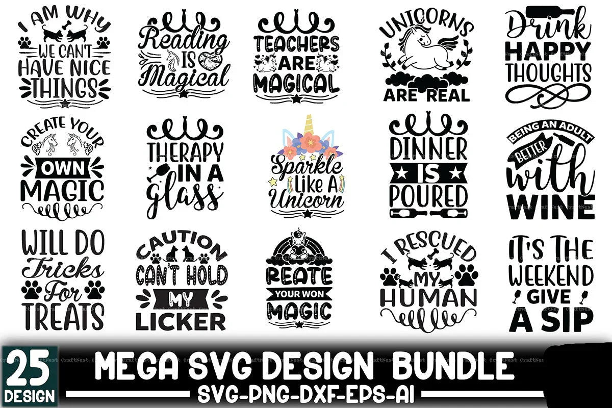 Mega Design SVG Bundle