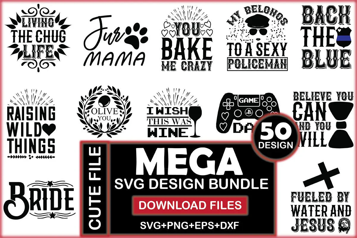 Mega SVG Bundle 8 - CraftNest - Digital Crafting and Art