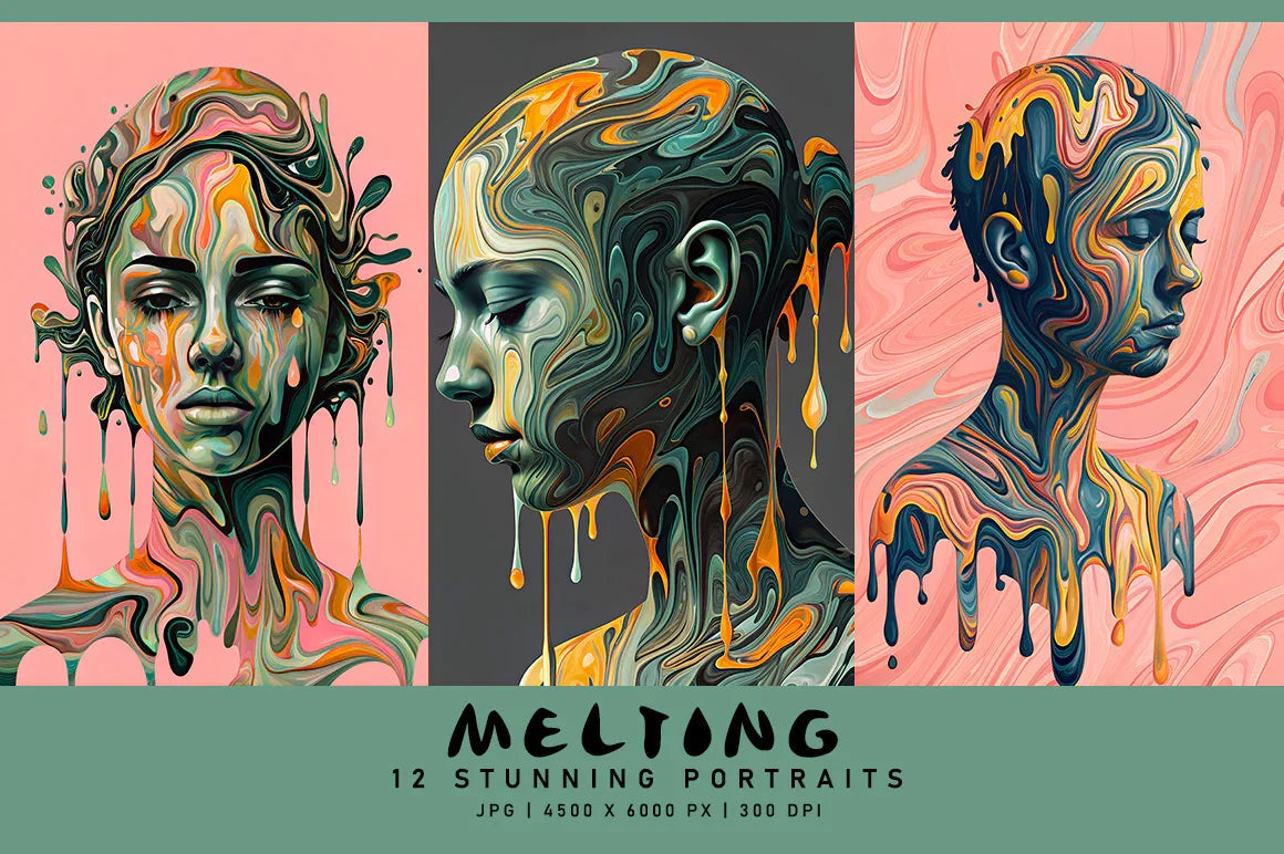 Melting - Wall Art - CraftNest - Digital Crafting and Art