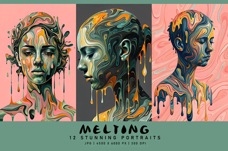 Melting - Wall Art - CraftNest - Digital Crafting and Art