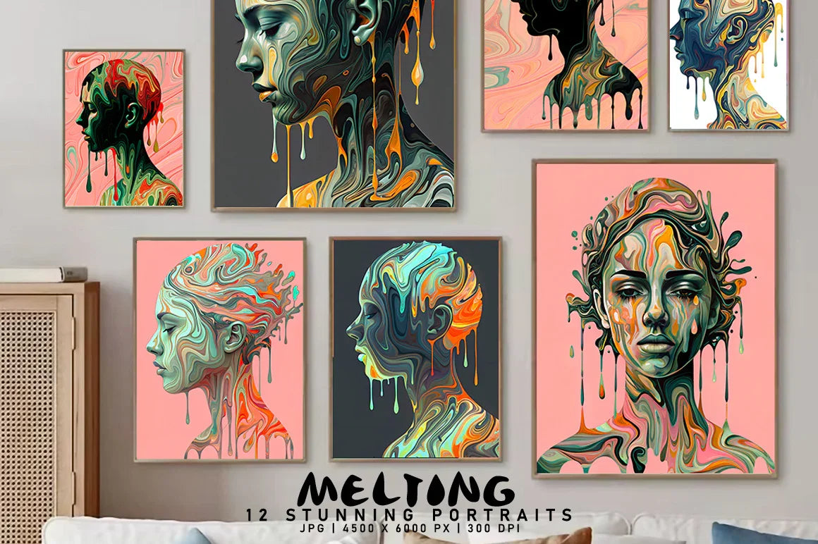 Melting - Wall Art - CraftNest - Digital Crafting and Art