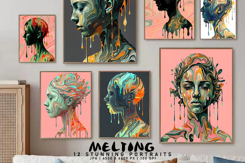 Melting - Wall Art - CraftNest - Digital Crafting and Art