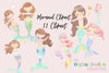 Ultimate Mermaid Clipart Bundle
