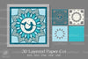Mermaid Mandala 3D Papercut Clipart Bundle