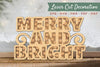 Merry and Bright 3D Lasercut Decoration Clipart Bundle