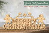 Merry Christmas 3D Lasercut Decoration Clipart Bundle