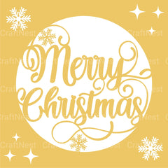 Merry Christmas 3D Layered Papercut SVG Bundle - CraftNest - Digital Crafting and Art