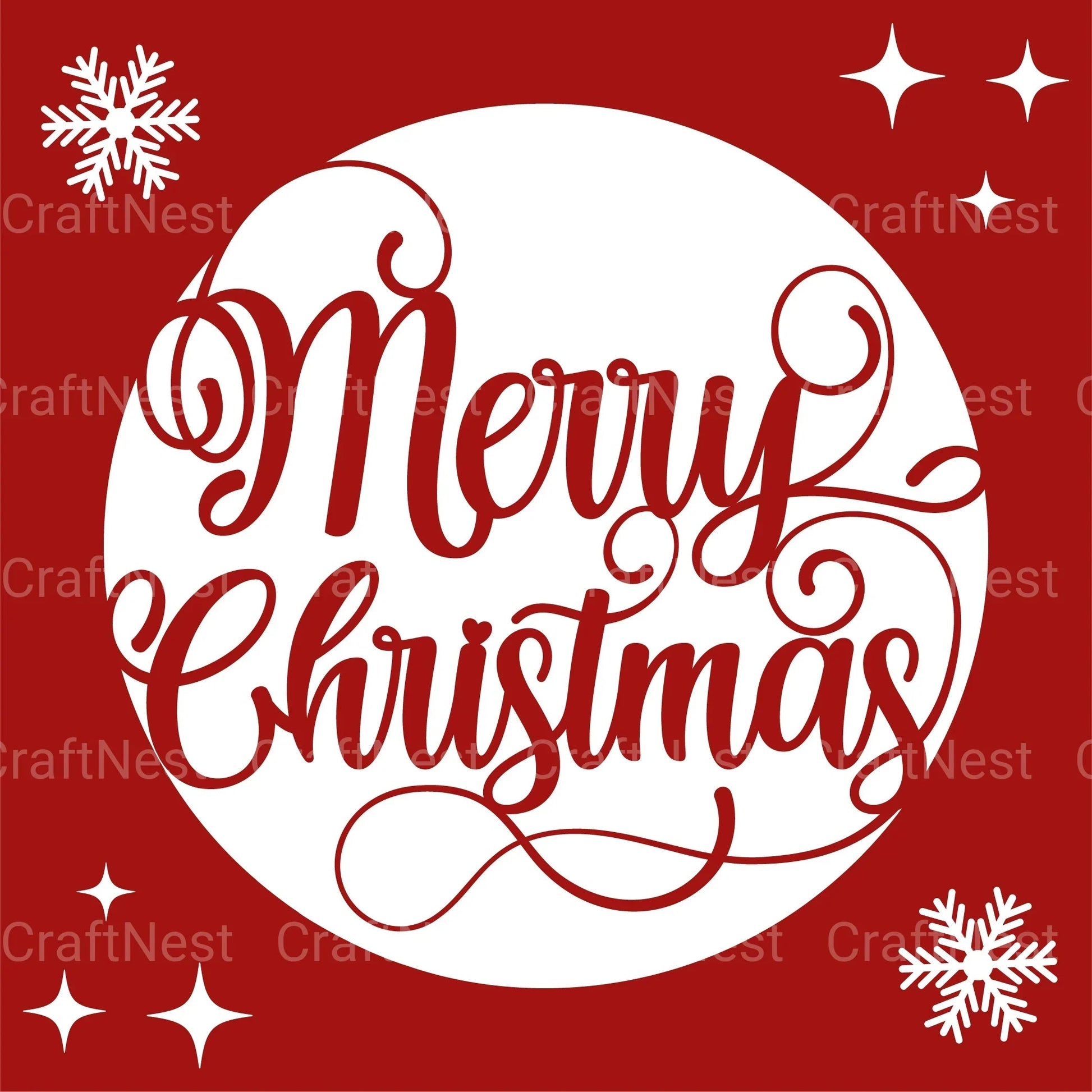 Merry Christmas 3D Layered Papercut SVG Bundle - CraftNest - Digital Crafting and Art