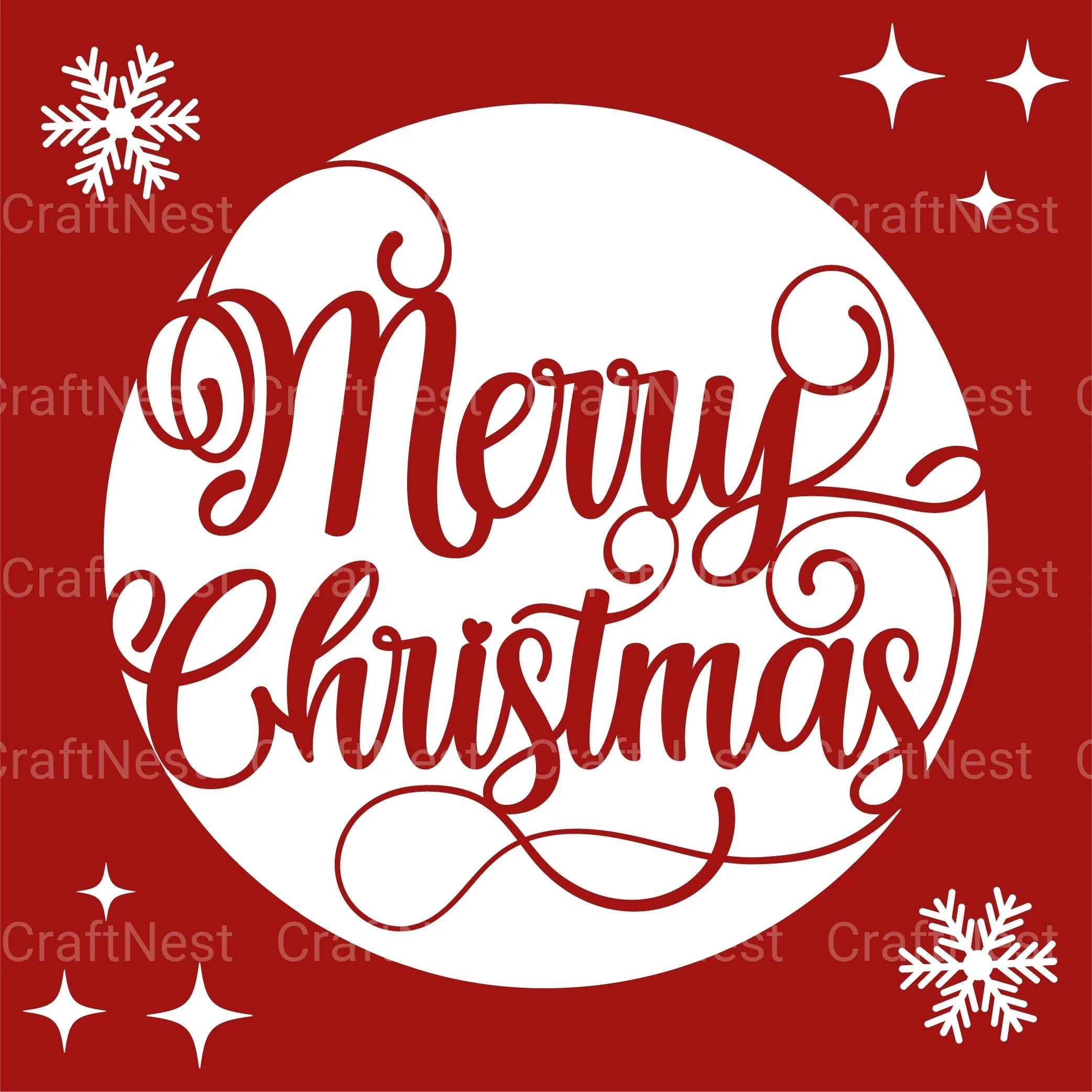 Merry Christmas 3D Layered Papercut SVG Bundle - CraftNest - Digital Crafting and Art
