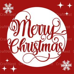 Merry Christmas 3D Layered Papercut SVG Bundle - CraftNest - Digital Crafting and Art