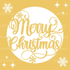 Merry Christmas 3D Layered Papercut SVG Bundle - CraftNest - Digital Crafting and Art