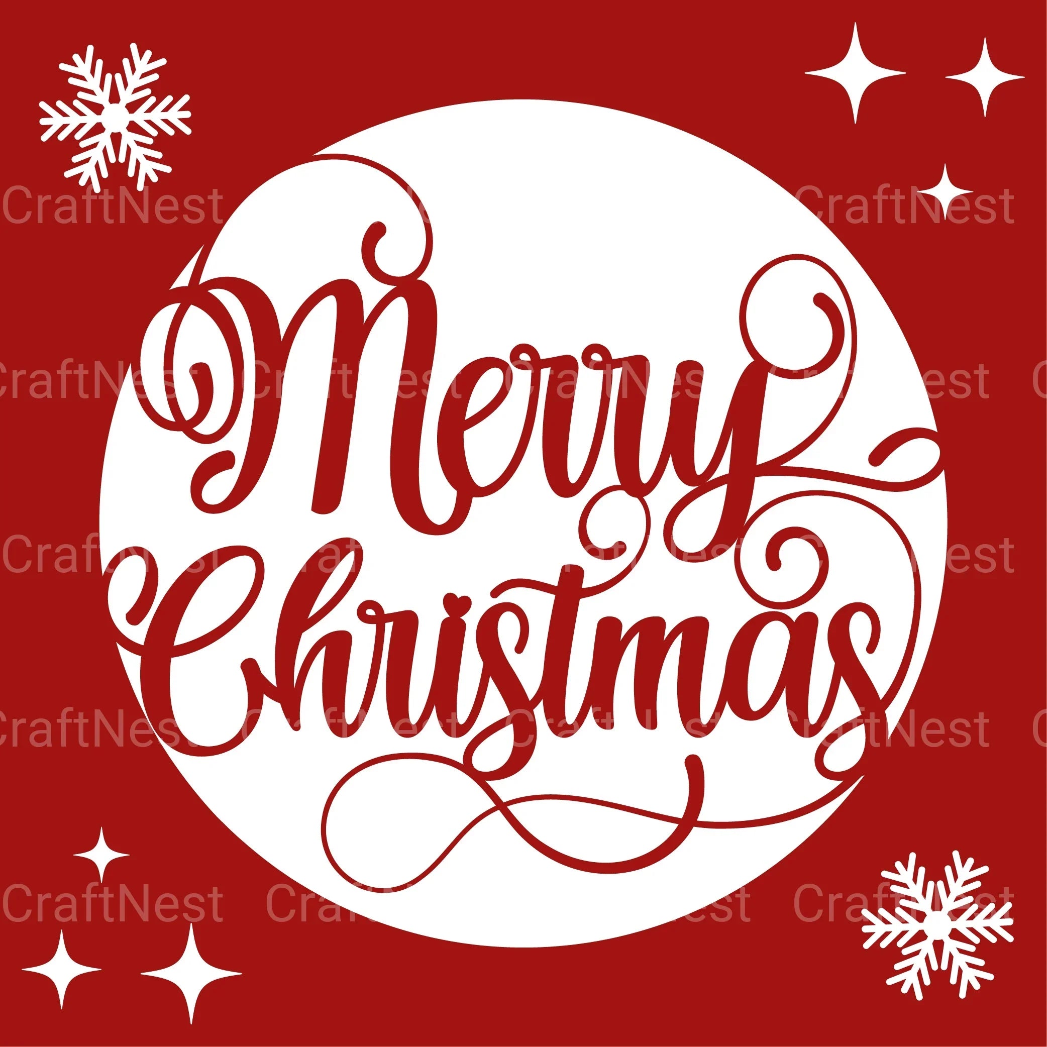Merry Christmas 3D Layered Papercut SVG Bundle - CraftNest - Digital Crafting and Art