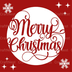 Merry Christmas 3D Layered Papercut SVG Bundle - CraftNest - Digital Crafting and Art