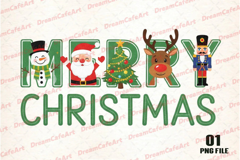 Merry Christmas & Happy New Year Clipart Bundle - CraftNest - Digital Crafting and Art