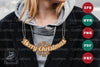 Merry Christmas Laser Cut Necklace Design Bundle