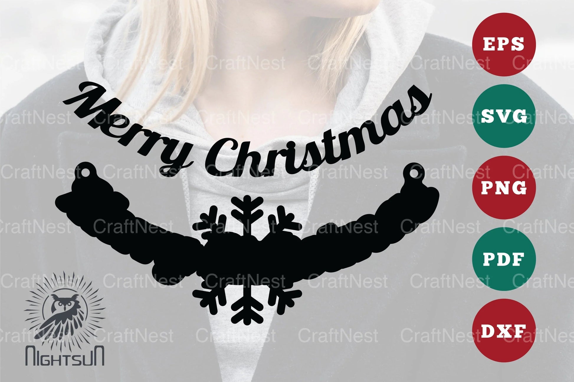 Merry Christmas Laser Cut Necklace Design Bundle - CraftNest - Digital Crafting and Art
