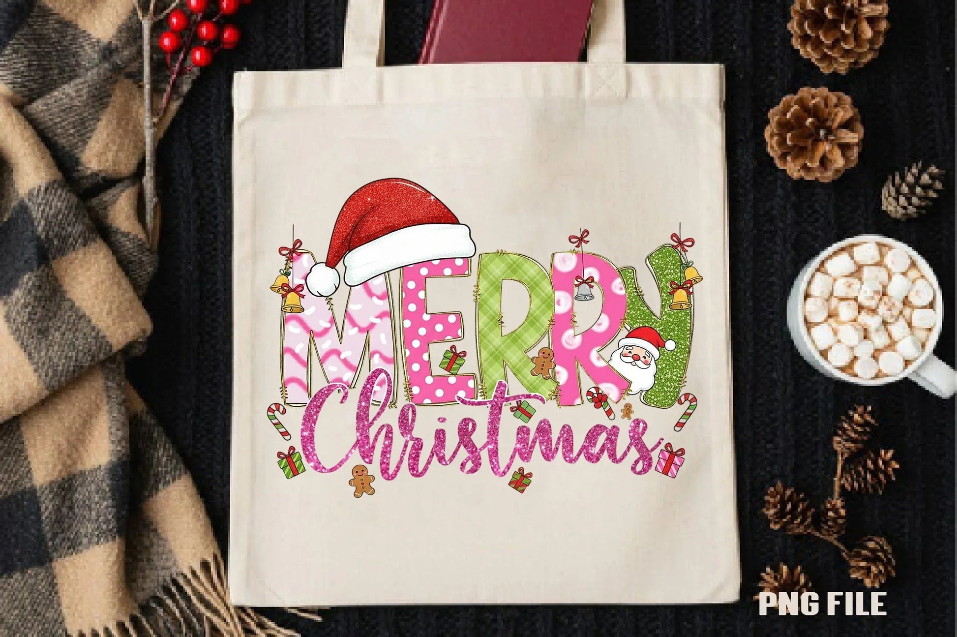 Merry Christmas Clipart Bundle - CraftNest - Digital Crafting and Art