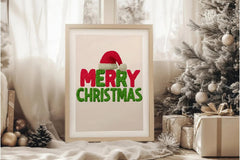 Merry Christmas Crochet Yarn Design Clipart Bundle - CraftNest - Digital Crafting and Art