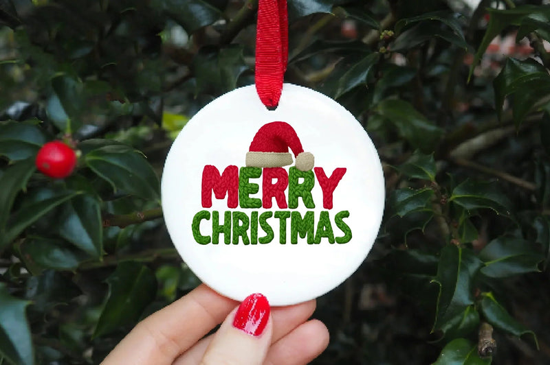 Merry Christmas Crochet Yarn Design Clipart Bundle - CraftNest - Digital Crafting and Art