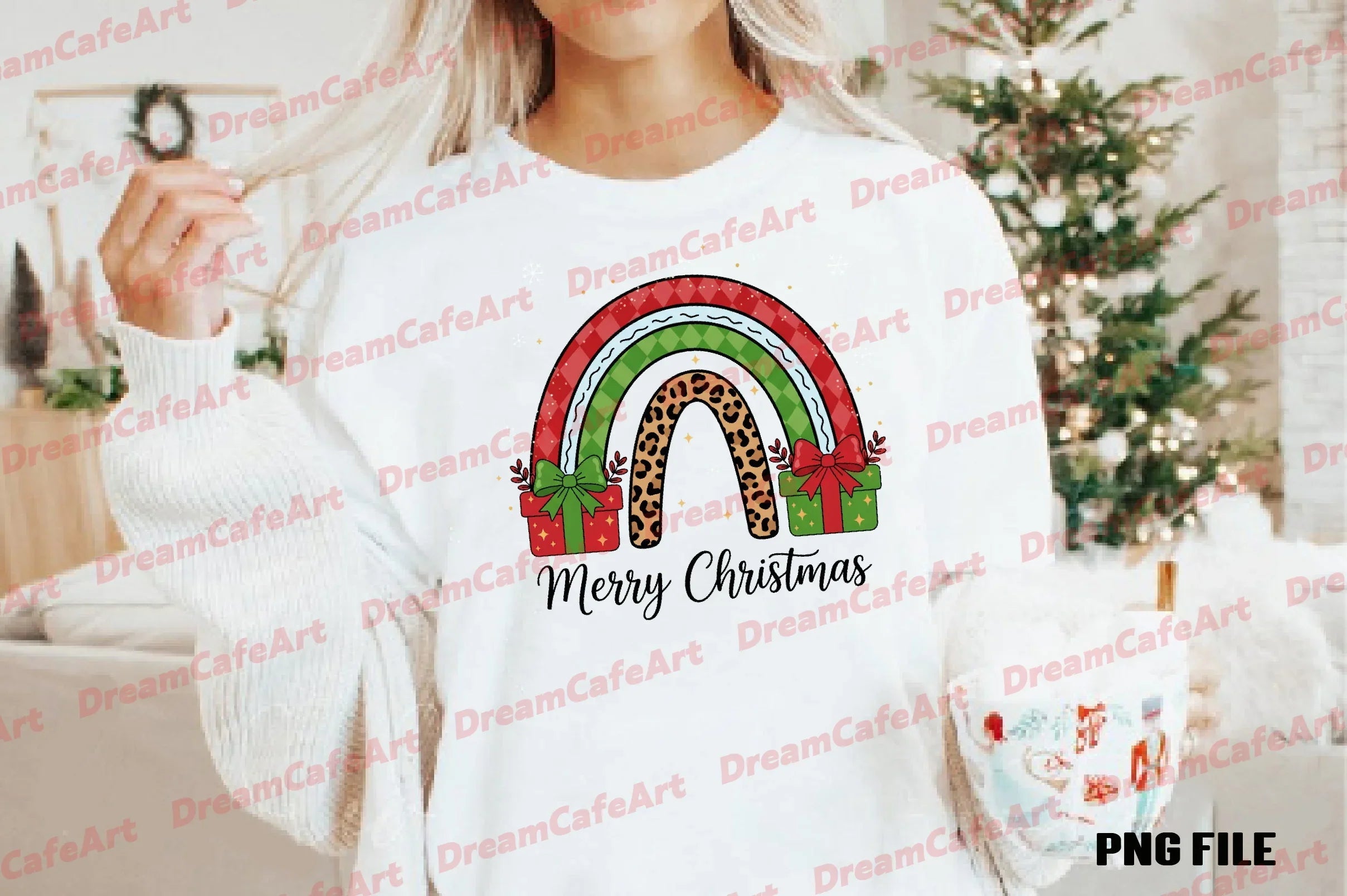 Merry Christmas Rainbow Clipart Bundle - CraftNest - Digital Crafting and Art