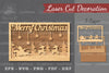 Merry Christmas Scene Laser Cut Decoration Clipart Bundle