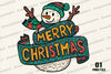 Merry Christmas Snowman Clipart Bundle