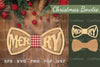 Merry Laser Cut Bowtie Clipart Bundle