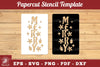 Merry Papercut Stencil Clipart Bundle