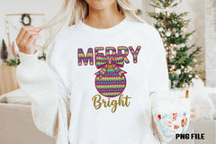 Merry & Bright Faux Yarn Christmas Clipart Bundle - CraftNest - Digital Crafting and Art