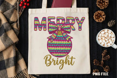 Merry & Bright Faux Yarn Christmas Clipart Bundle - CraftNest - Digital Crafting and Art