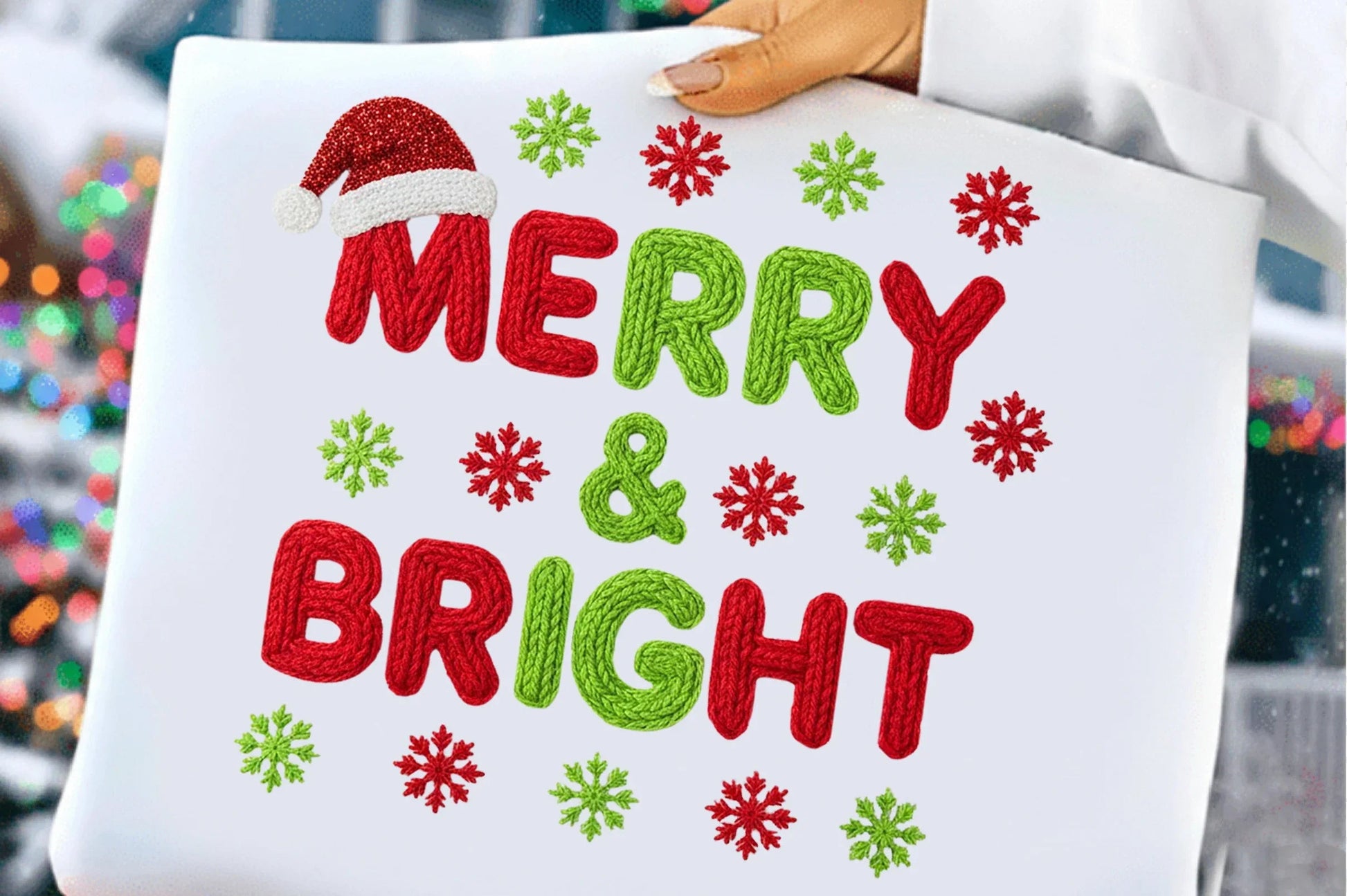 Merry & Bright Yarn Christmas Clipart Bundle - CraftNest - Digital Crafting and Art