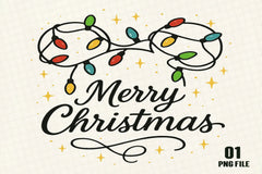 Merry Christmas Light Clipart Bundle - CraftNest - Digital Crafting and Art