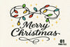 Merry Christmas Light Clipart Bundle