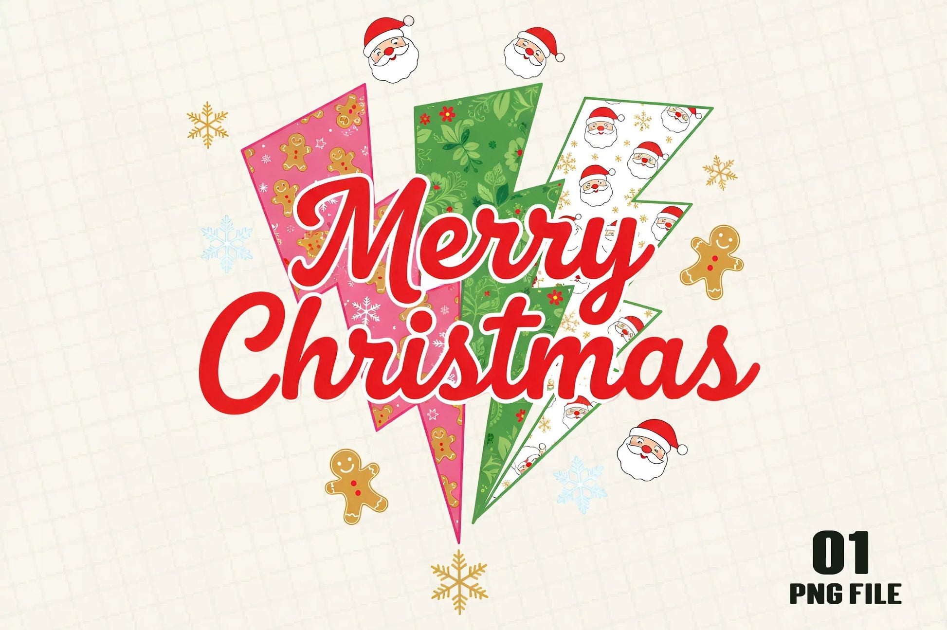 Merry Christmas Clipart Bundle - CraftNest - Digital Crafting and Art