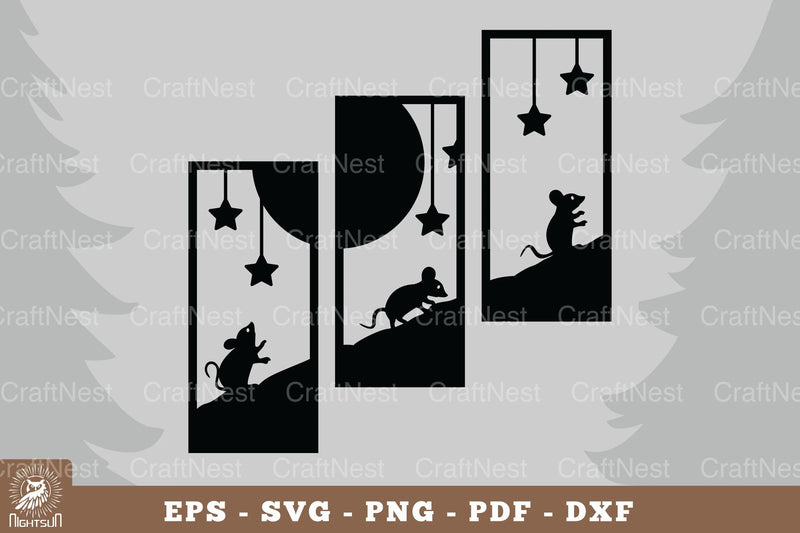 Mice and Stars Home Decor SVG Bundle - CraftNest - Digital Crafting and Art