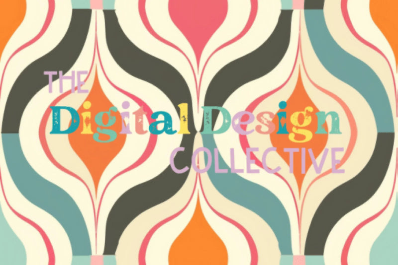 Midcentury Boho Seamless Digital Paper - CraftNest - Digital Crafting and Art