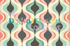 Midcentury Boho Seamless Digital Paper - CraftNest - Digital Crafting and Art