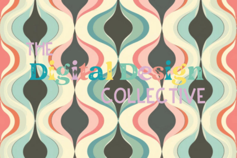 Midcentury Boho Seamless Digital Paper - CraftNest - Digital Crafting and Art