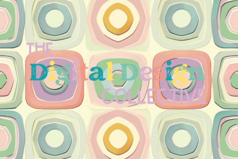 Midcentury Boho Seamless Digital Paper - CraftNest - Digital Crafting and Art