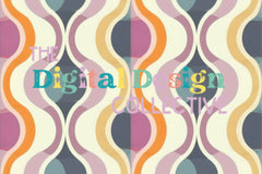 Midcentury Boho Seamless Digital Paper - CraftNest - Digital Crafting and Art