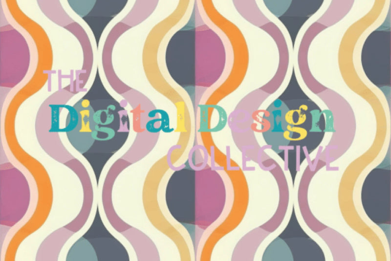 Midcentury Boho Seamless Digital Paper - CraftNest - Digital Crafting and Art