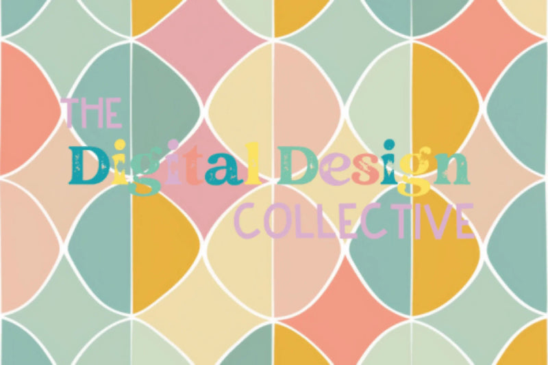 Midcentury Boho Seamless Digital Paper - CraftNest - Digital Crafting and Art